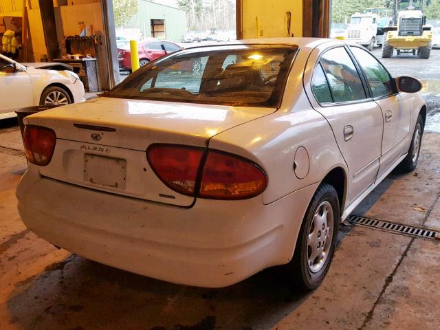 1G3NL52T3YC351139 - 2000 OLDSMOBILE ALERO GL WHITE photo 4