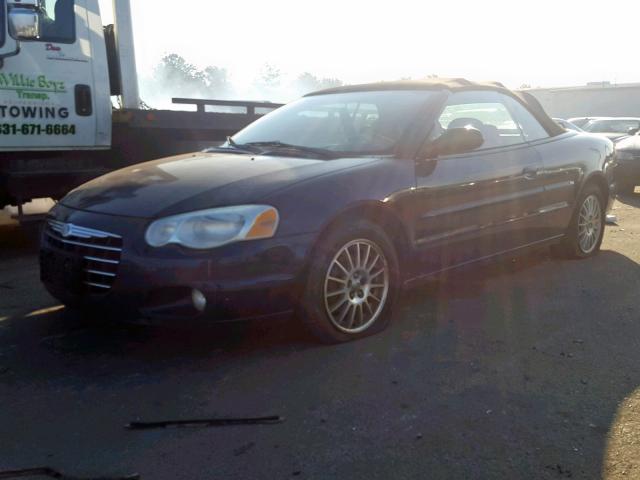 1C3EL55R94N134228 - 2004 CHRYSLER SEBRING LX BLUE photo 2