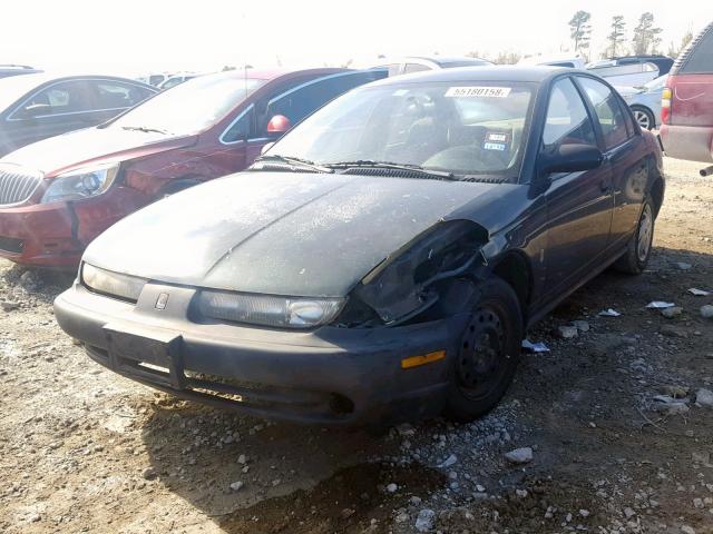 1G8ZH5280VZ385038 - 1997 SATURN SL1 GREEN photo 2