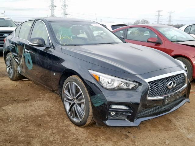 JN1BV7AR8FM399583 - 2015 INFINITI Q50 BASE BLACK photo 1