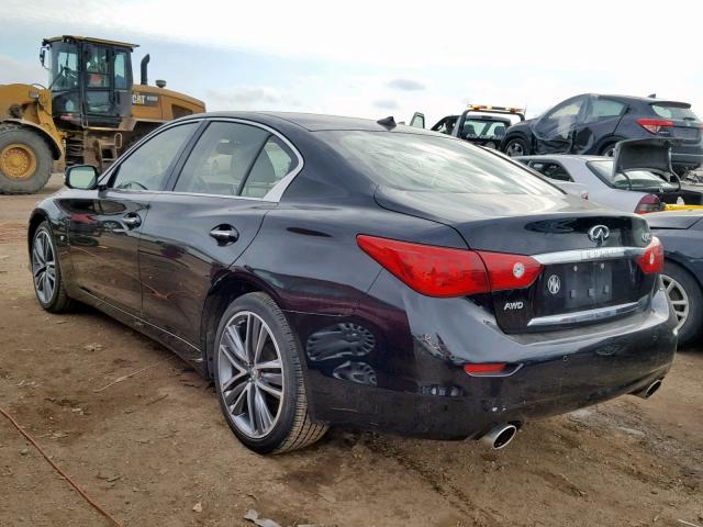 JN1BV7AR8FM399583 - 2015 INFINITI Q50 BASE BLACK photo 3