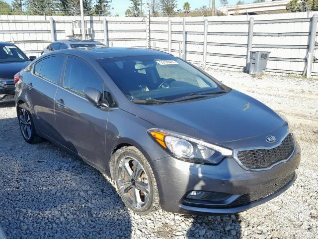 KNAFZ4A82F5361251 - 2015 KIA FORTE EX GRAY photo 1