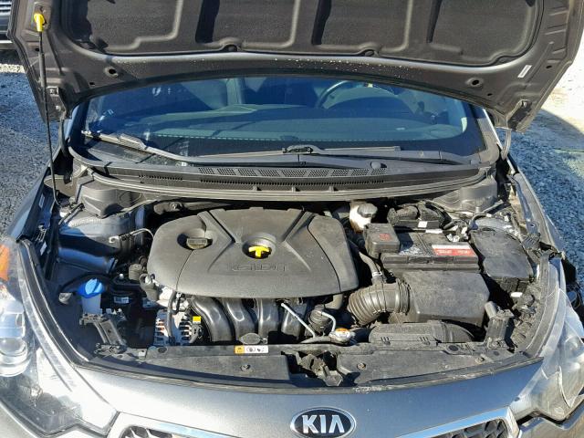 KNAFZ4A82F5361251 - 2015 KIA FORTE EX GRAY photo 7