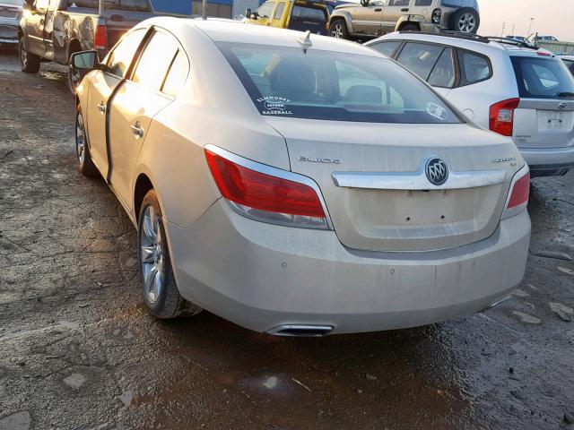 1G4GE5EDXBF376239 - 2011 BUICK LACROSSE C GOLD photo 3