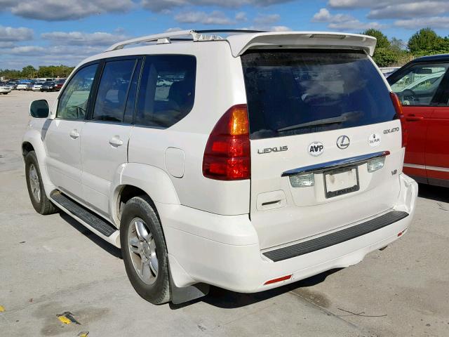 JTJBT20X040064034 - 2004 LEXUS GX 470 WHITE photo 3