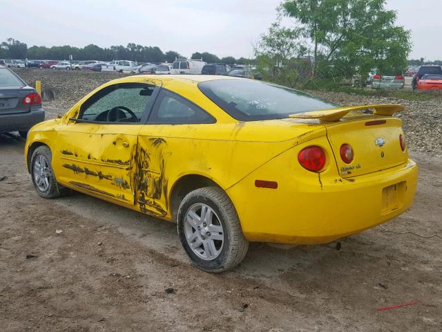 1G1AL12F757636599 - 2005 CHEVROLET COBALT LS YELLOW photo 3