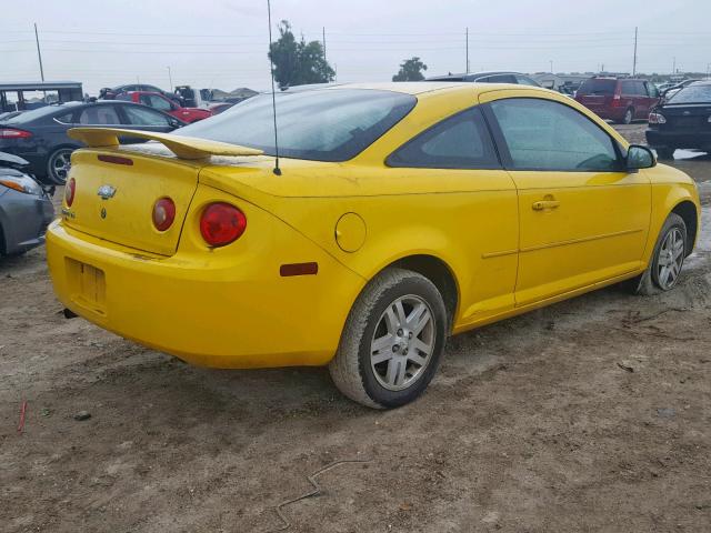 1G1AL12F757636599 - 2005 CHEVROLET COBALT LS YELLOW photo 4