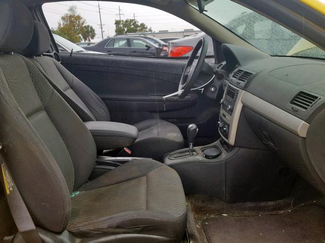 1G1AL12F757636599 - 2005 CHEVROLET COBALT LS YELLOW photo 5