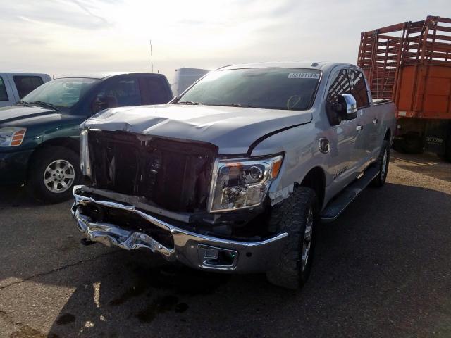 1N6BA1F28GN502625 - 2016 NISSAN TITAN XD S SILVER photo 2