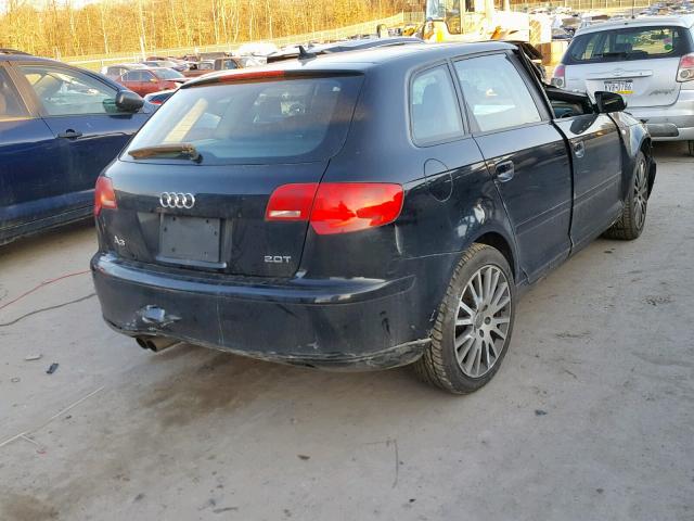 WAUNF78P08A093104 - 2008 AUDI A3 2.0 PRE BLACK photo 4