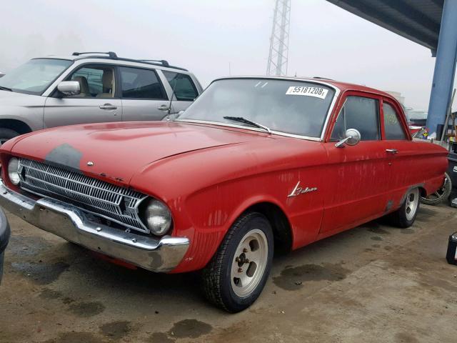 0K11S164547 - 1961 FORD FALCON RED photo 2