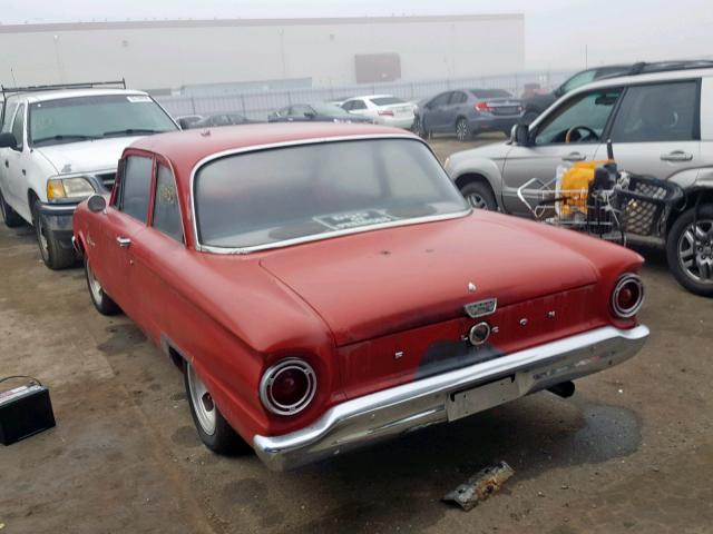 0K11S164547 - 1961 FORD FALCON RED photo 3