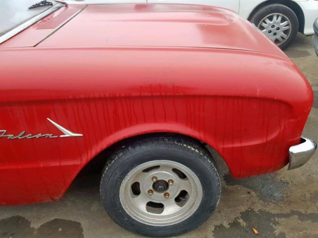 0K11S164547 - 1961 FORD FALCON RED photo 9