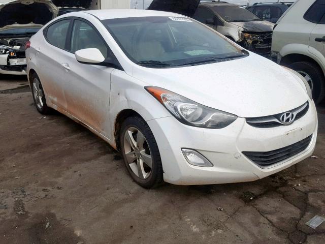 5NPDH4AE1CH064454 - 2012 HYUNDAI ELANTRA WHITE photo 1