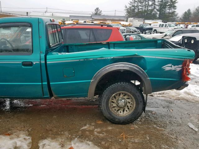 1FTCR11X3RTA05399 - 1994 FORD RANGER GREEN photo 9