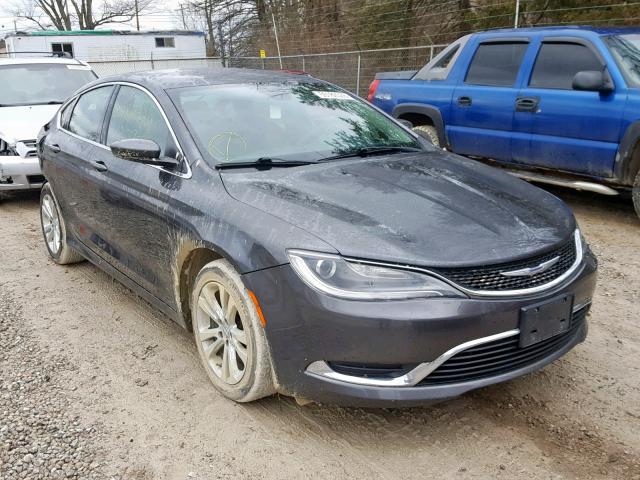 1C3CCCABXFN605469 - 2015 CHRYSLER 200 LIMITE GRAY photo 1