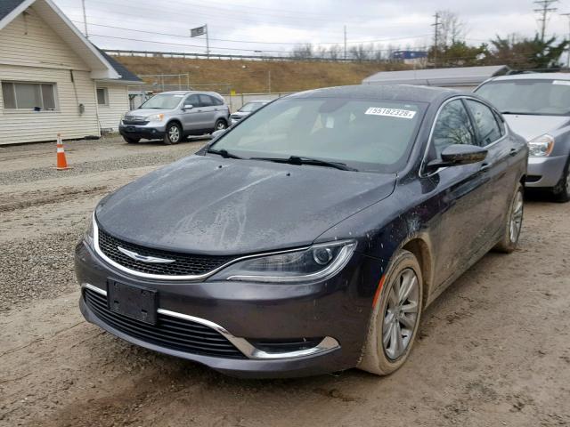 1C3CCCABXFN605469 - 2015 CHRYSLER 200 LIMITE GRAY photo 2