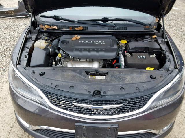 1C3CCCABXFN605469 - 2015 CHRYSLER 200 LIMITE GRAY photo 7