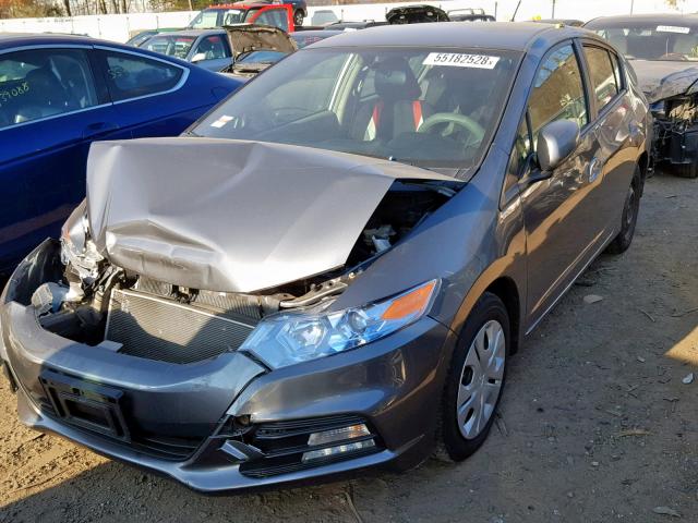 JHMZE2H3XCS006298 - 2012 HONDA INSIGHT GRAY photo 2