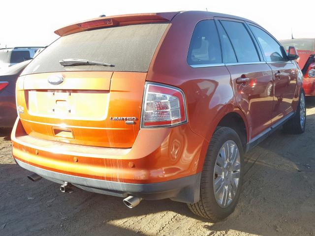 2FMDK49C08BA67591 - 2008 FORD EDGE LIMIT ORANGE photo 4