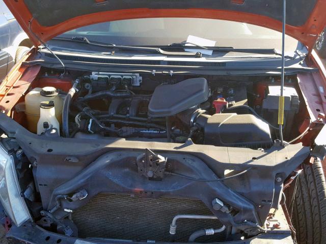 2FMDK49C08BA67591 - 2008 FORD EDGE LIMIT ORANGE photo 7