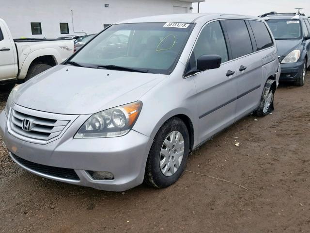 5FNRL3H20AB033119 - 2010 HONDA ODYSSEY LX SILVER photo 2