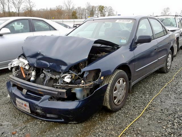 1HGCF8649XA077959 - 1999 HONDA ACCORD DX BLUE photo 2