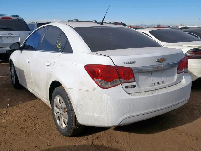 1G1PD5SH0C7189630 - 2012 CHEVROLET CRUZE LS WHITE photo 3