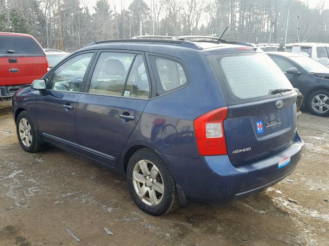 KNAFG526677056611 - 2007 KIA RONDO LX BLUE photo 3