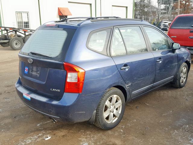 KNAFG526677056611 - 2007 KIA RONDO LX BLUE photo 4