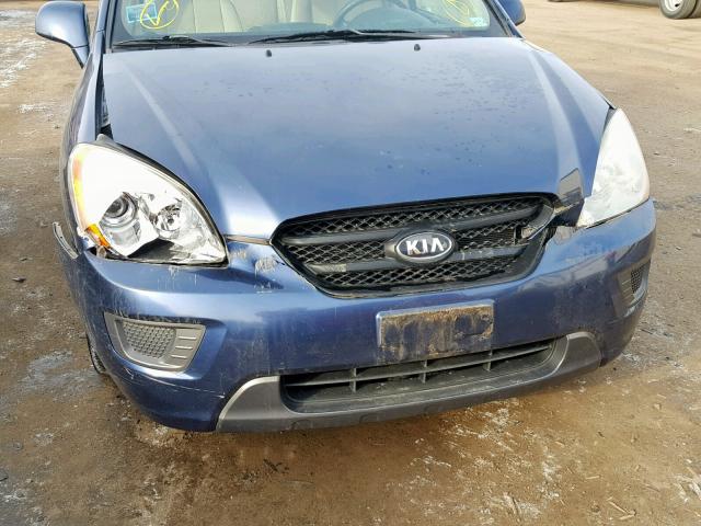 KNAFG526677056611 - 2007 KIA RONDO LX BLUE photo 9