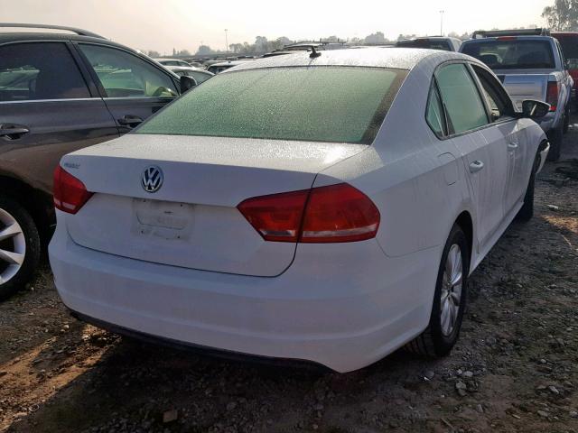 1VWAP7A37CC018965 - 2012 VOLKSWAGEN PASSAT S WHITE photo 4