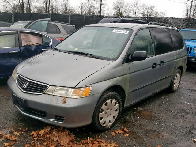 2HKRL185XYH531838 - 2000 HONDA ODYSSEY LX SILVER photo 2