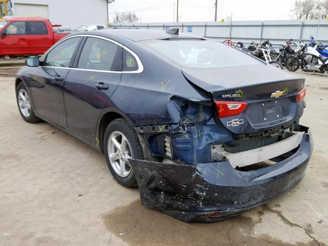 1G1ZB5ST8HF277275 - 2017 CHEVROLET MALIBU LS 蓝色 照片 3