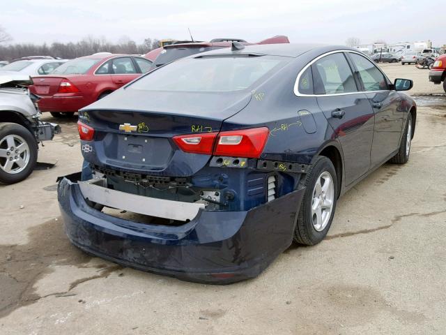 1G1ZB5ST8HF277275 - 2017 CHEVROLET MALIBU LS 蓝色 照片 4