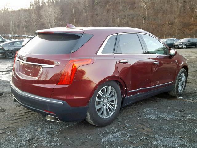 1GYKNBRS7HZ107199 - 2017 CADILLAC XT5 LUXURY BURGUNDY photo 4