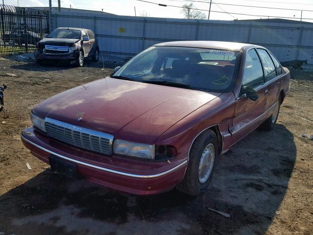 1G1BL52W9SR117355 - 1995 CHEVROLET CAPRICE CL MAROON photo 2