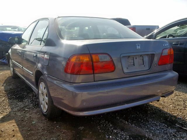 2HGEJ6616XH522127 - 1999 HONDA CIVIC BASE GRAY photo 3