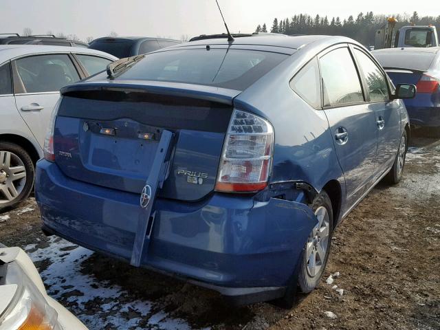 JTDKB20U167512206 - 2006 TOYOTA PRIUS BLUE photo 4