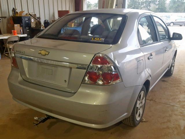 KL1TD56618B107060 - 2008 CHEVROLET AVEO BASE Gümüş foto 4