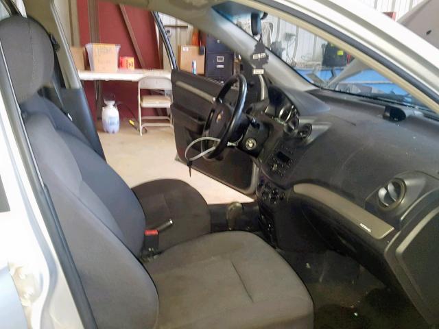 KL1TD56618B107060 - 2008 CHEVROLET AVEO BASE Gümüş foto 5