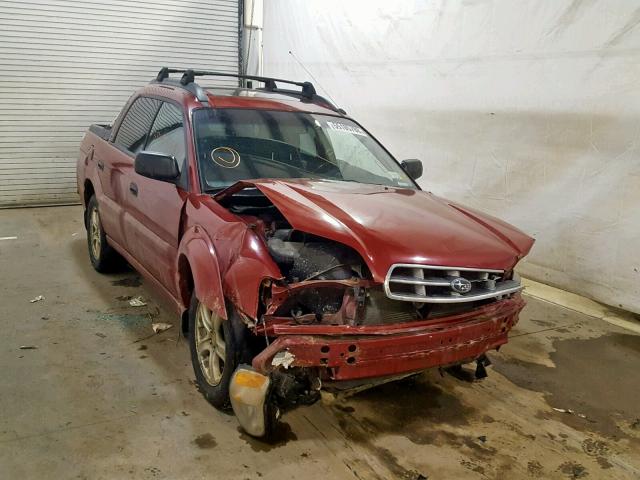 4S4BT62CX57106413 - 2005 SUBARU BAJA SPORT RED photo 1