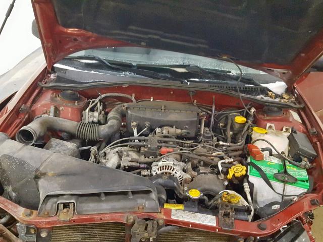 4S4BT62CX57106413 - 2005 SUBARU BAJA SPORT RED photo 7