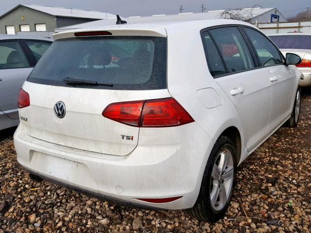 3VW217AU5HM076433 - 2017 VOLKSWAGEN GOLF S WHITE photo 4