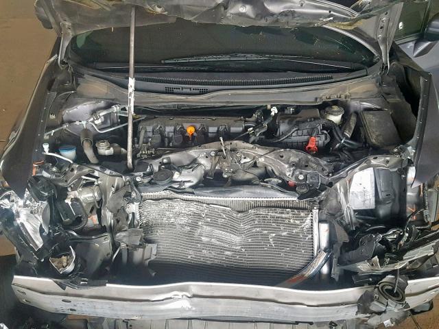 19XFB2F90FE087727 - 2015 HONDA CIVIC EXL GRAY photo 7