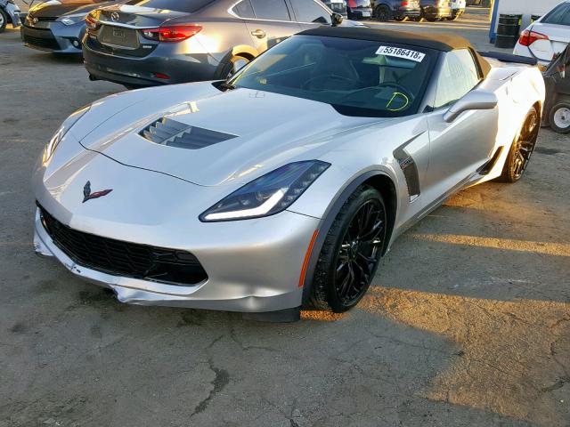 1G1YR3D65G5613441 - 2016 CHEVROLET CORVETTE 2 SILVER photo 2