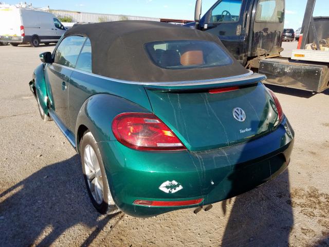 3VW517AT7HM814060 - 2017 VOLKSWAGEN BEETLE S/S GREEN photo 3