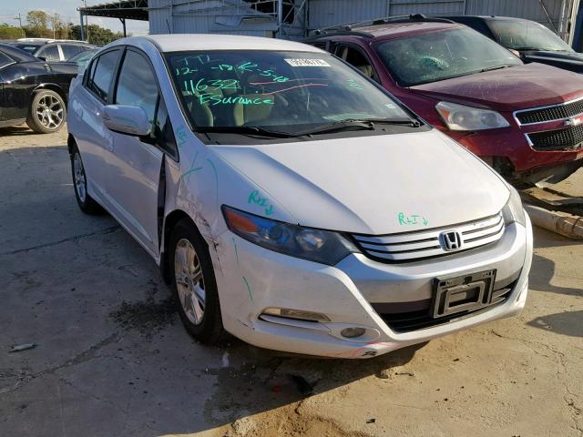 JHMZE2H70AS007637 - 2010 HONDA INSIGHT WHITE photo 1