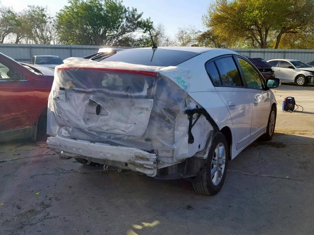 JHMZE2H70AS007637 - 2010 HONDA INSIGHT WHITE photo 4