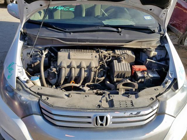 JHMZE2H70AS007637 - 2010 HONDA INSIGHT WHITE photo 7